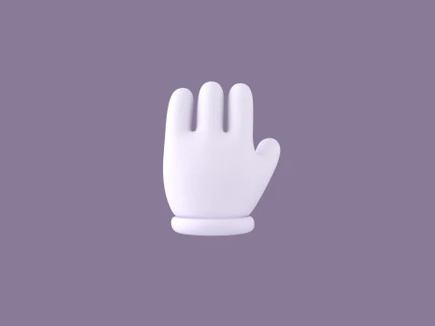 Prop183 Cartoon Glove 3D Model