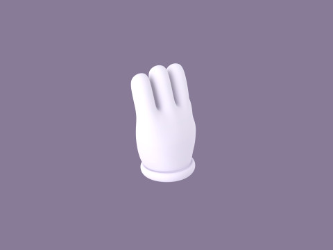 Prop183 Cartoon Glove 3D Model