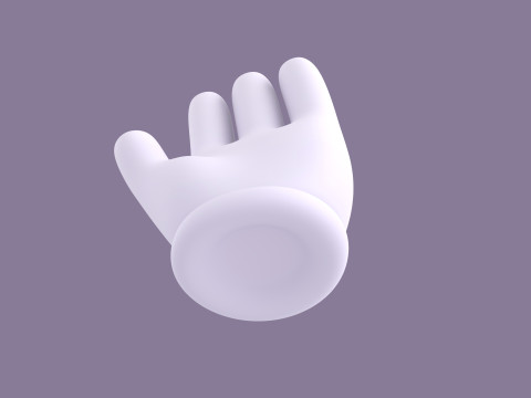 Prop183 Cartoon Glove 3D Model