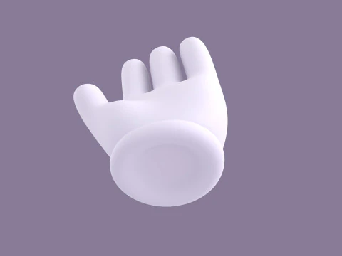 Prop183 Cartoon Glove 3D Model