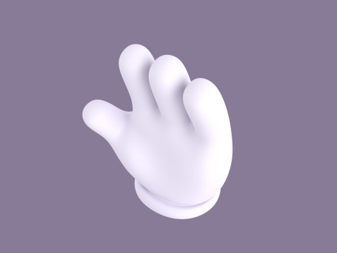 Prop183 Cartoon Glove 3D Model
