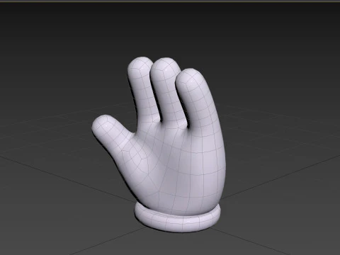 Prop183 Cartoon Glove 3D Model