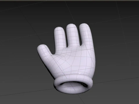 Prop183 Cartoon Glove 3D Model