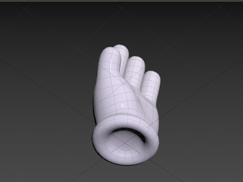 Prop183 Cartoon Glove 3D Model