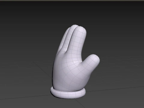 Prop183 Cartoon Glove 3D Model