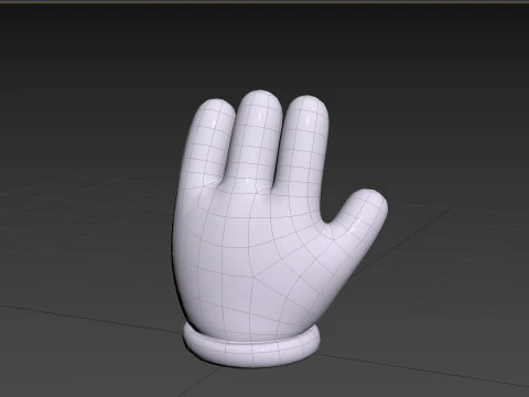 Prop183 Cartoon Glove 3D Model