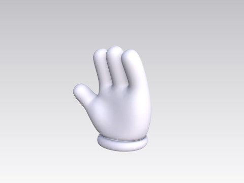 Prop183 Cartoon Glove 3D Model
