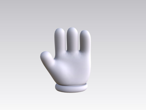 Prop183 Cartoon Glove 3D Model