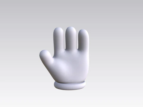 Prop183 Cartoon Glove 3D Model