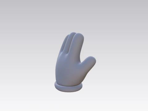 Prop183 Cartoon Glove 3D Model