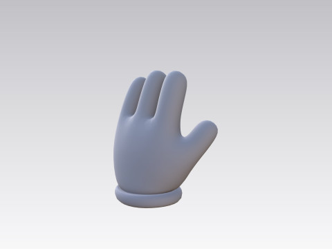 Prop183 Cartoon Glove 3D Model