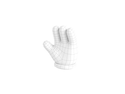 Prop183 Cartoon Glove 3D Model