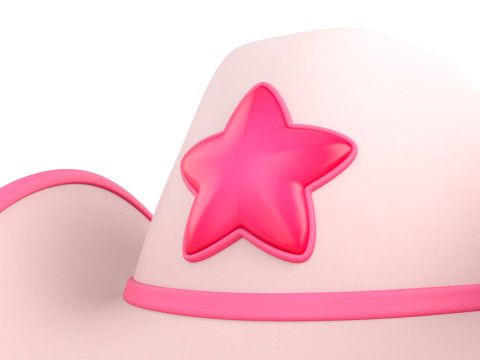 Prop185 Cowgirl Hat 3Dモデル