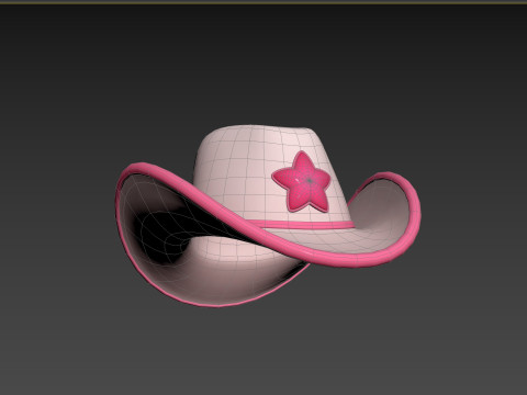 Prop185 Cowgirl Hat 3Dモデル