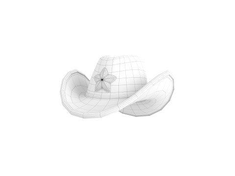 Prop185 Cowgirl Hat 3Dモデル
