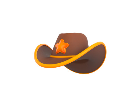 Prop186 Cowboy Hat Modèle 3D