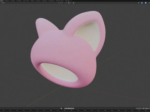 Prop190 Cat Hat 3D Model