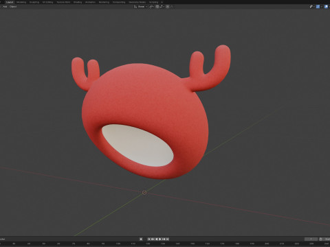 Prop191 Deer Hat 3D 모델