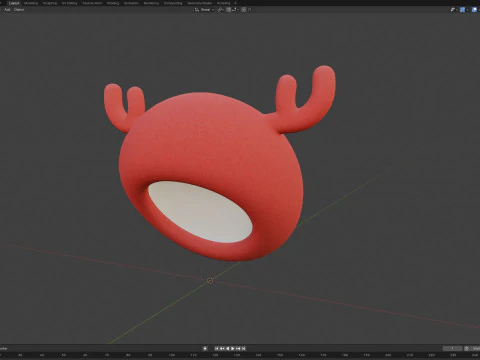 Prop191 Deer Hat 3D Model