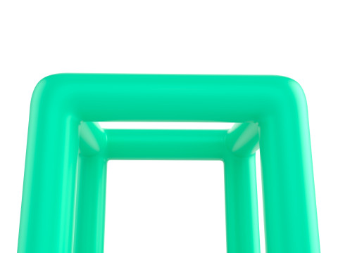 Symbol022 Wire Cube 3D Model