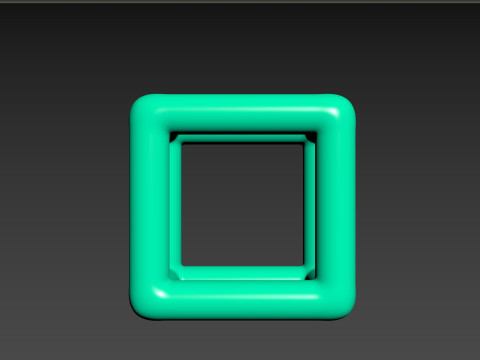 Symbol022 Wire Cube 3D Model