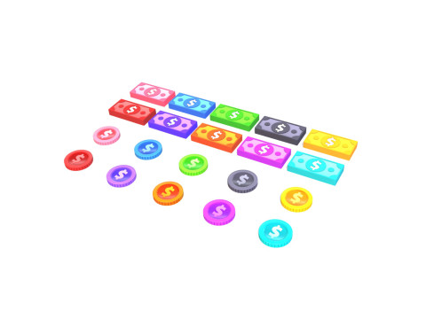 Pack014 Money Pack 3D Model
