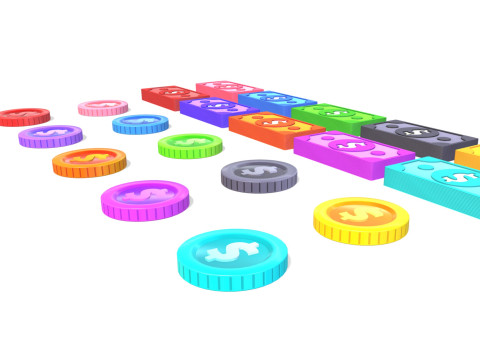 Pack014 Money Pack Modèle 3D