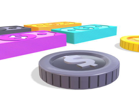 Pack014 Money Pack Modèle 3D
