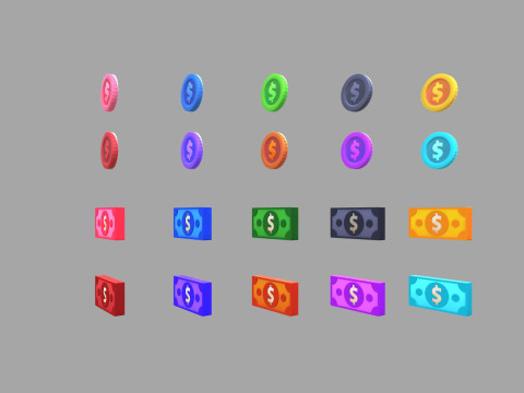 Pack014 Money Pack Modèle 3D