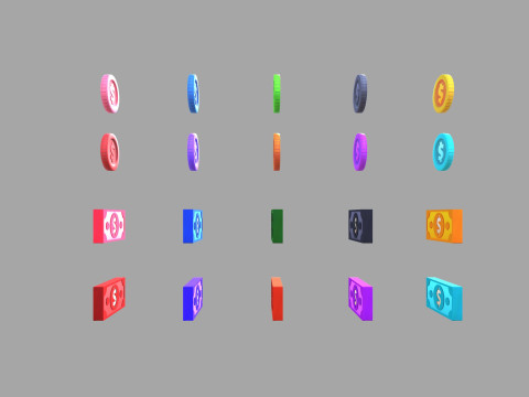 Pack014 Money Pack Modèle 3D