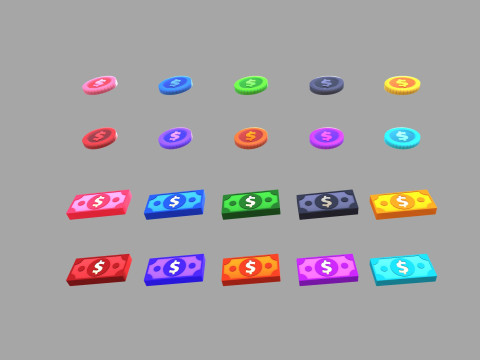 Pack014 Money Pack Modèle 3D