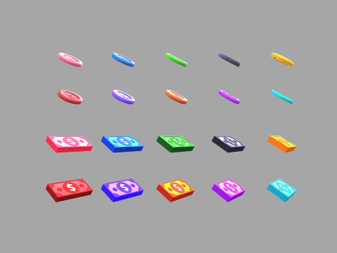 Pack014 Money Pack Modèle 3D