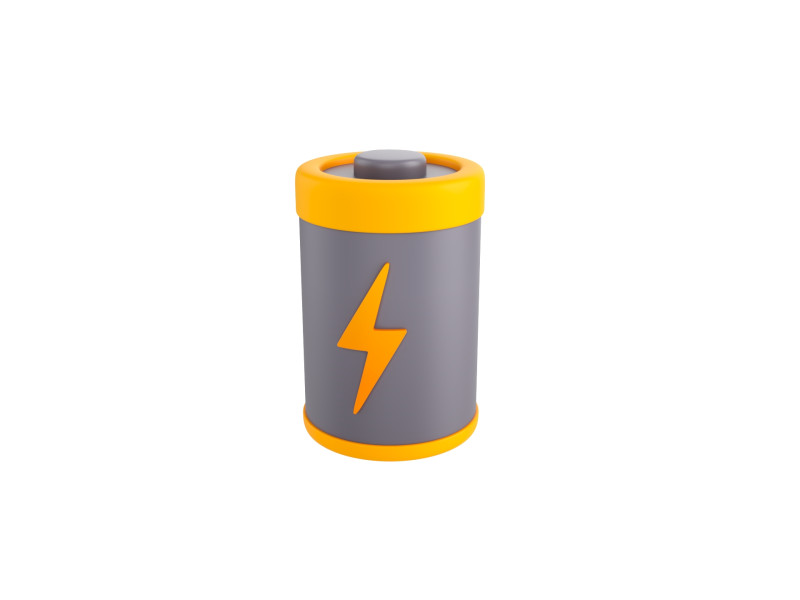 Prop197 Battery Model 3D .c4d .max .obj .3ds .fbx .stl .blend 