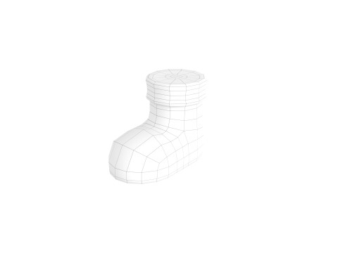 Prop198 Cartoon Boot 3D Model
