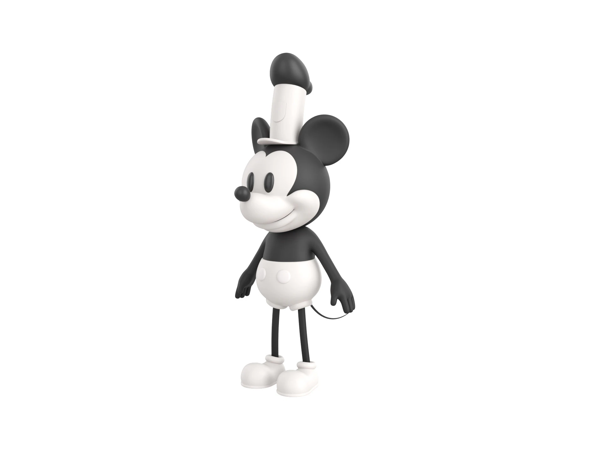 Character269 Mickey Mouse 3D Model .c4d .max .obj .3ds .fbx .stl .blend