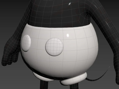 Character269 Mickey Mouse 3D Model