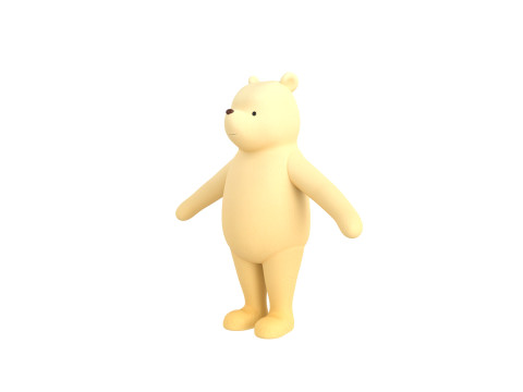 Character270 Classic Pooh 3D 模型