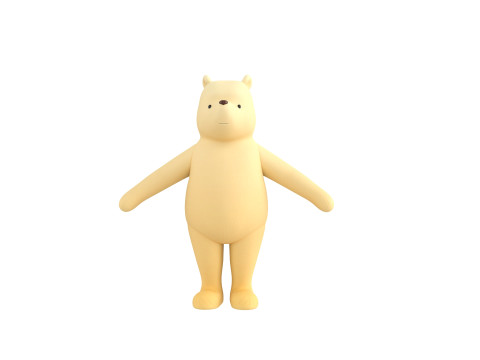Character270 Classic Pooh 3D 模型