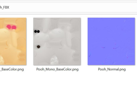 Character270 Classic Pooh 3D 模型