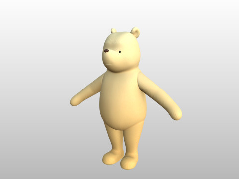 Character270 Classic Pooh 3D 模型