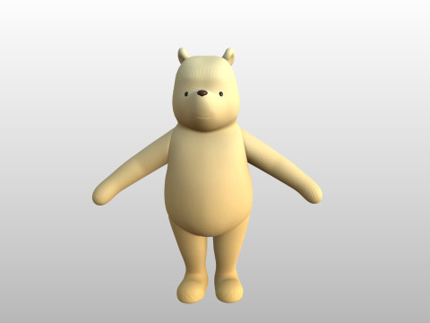 Character270 Classic Pooh 3D 模型