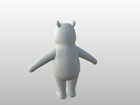 Character270 Classic Pooh 3D 模型