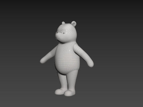 Character270 Classic Pooh 3D 模型