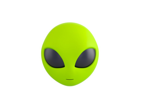 Prop264 Alien Head Model 3D