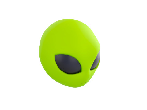 Prop264 Alien Head Model 3D