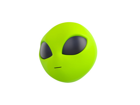 Prop264 Alien Head Model 3D