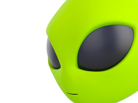Prop264 Alien Head Model 3D
