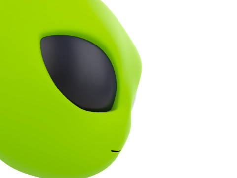 Prop264 Alien Head Model 3D