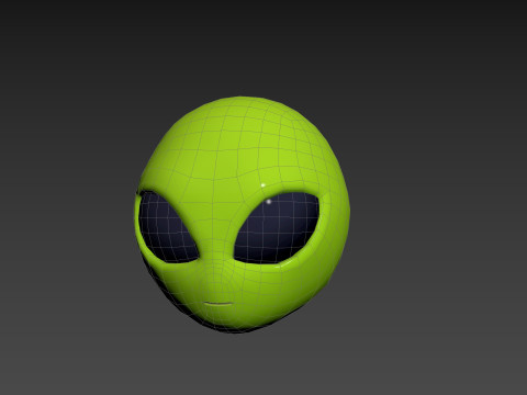 Prop264 Alien Head Model 3D