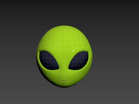 Prop264 Alien Head Model 3D
